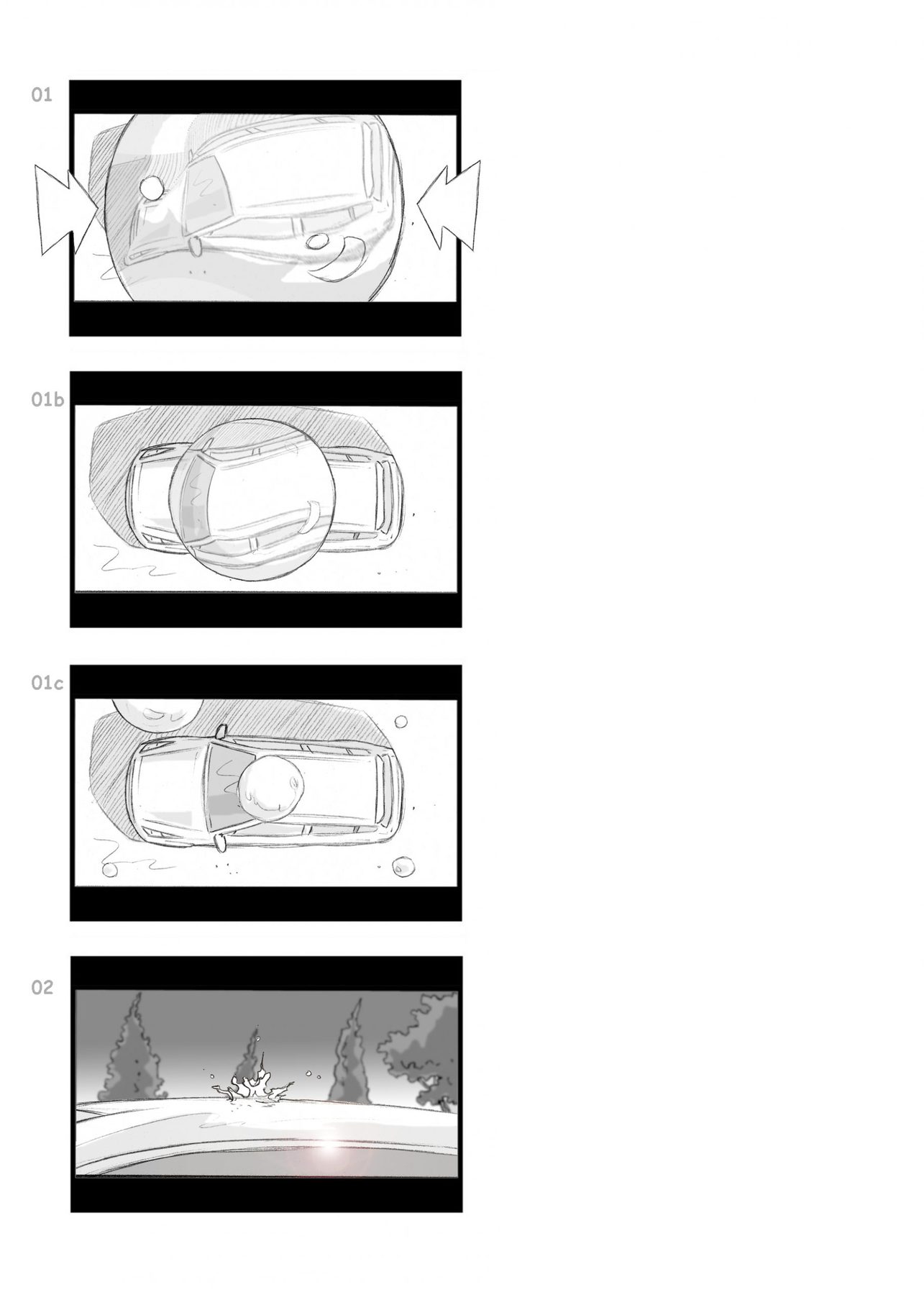 Kia Sportage TVC — Storyboard, 1 of 7