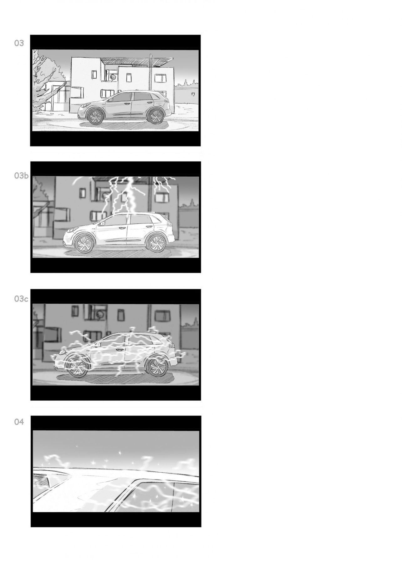 Kia Sportage TVC — Storyboard, 2 of 7