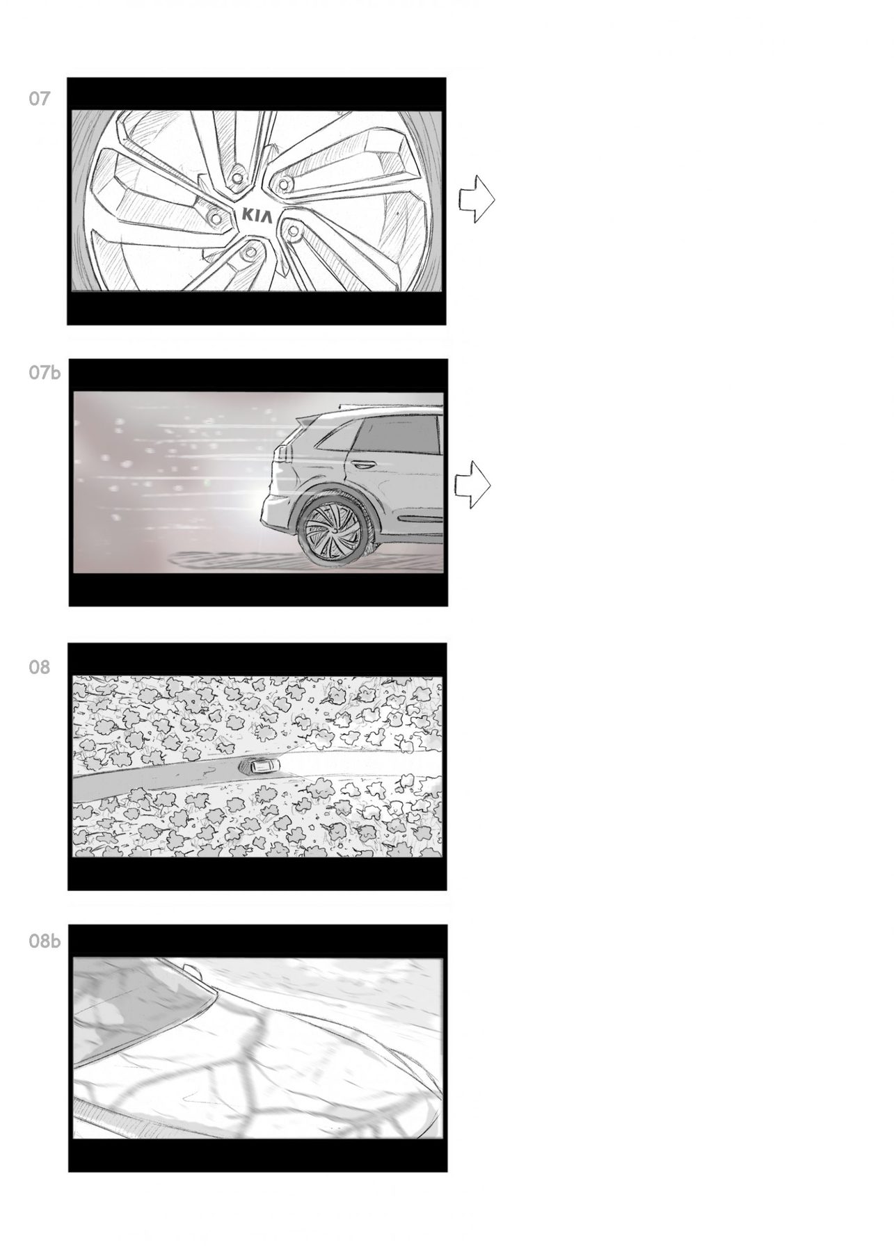 Kia Sportage TVC — Storyboard, 4 of 7