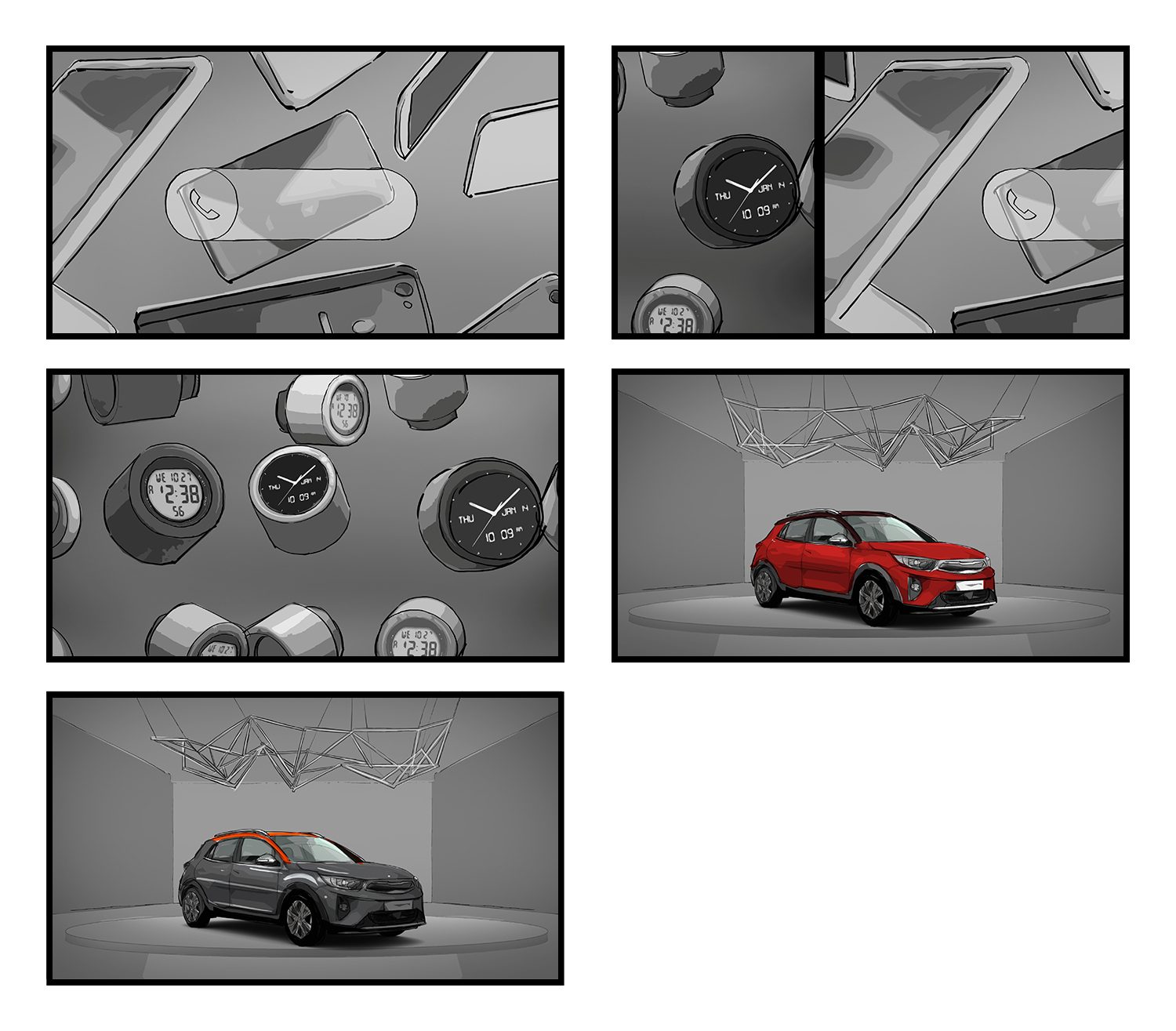 Kia Stonic TVC — Storyboard, 4 of 5