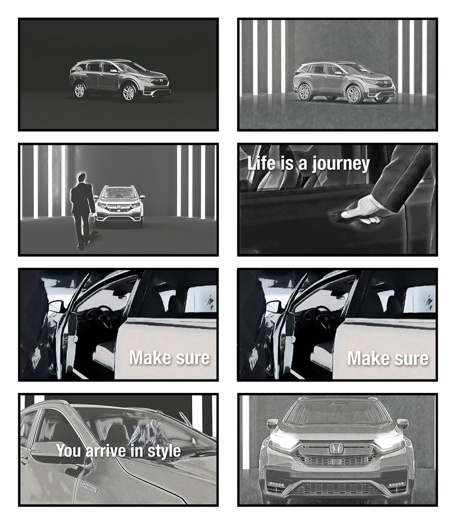 Honda Crv — Storyboard, 1 of 4