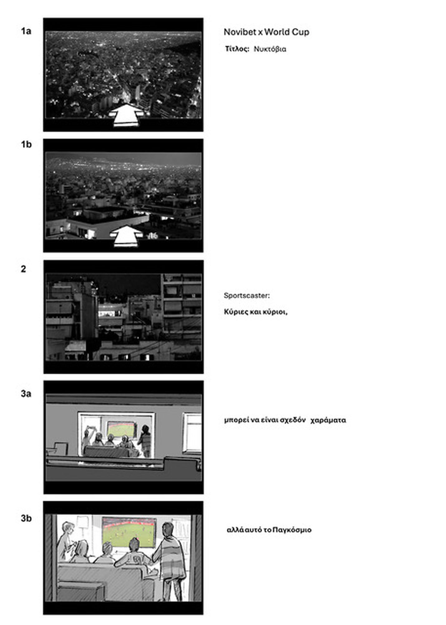NOVIBET WORLD CUP — storyboard page 1 of 11